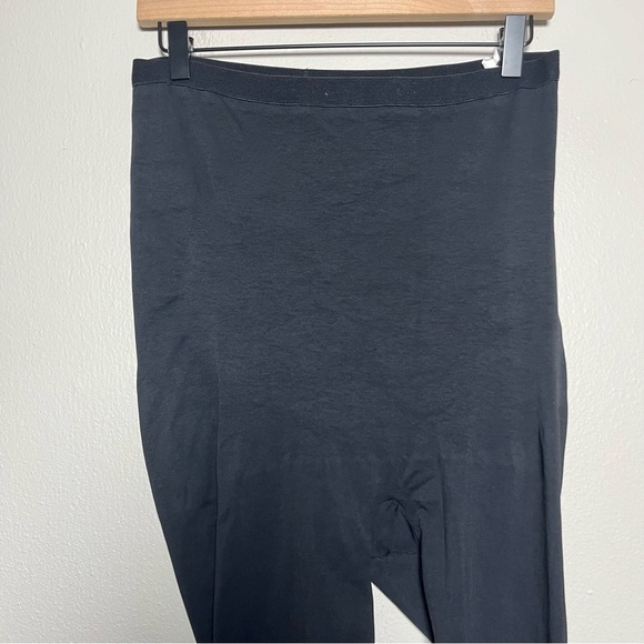 Spanx Assets Women Shaping Leggings 1X Black Over the Belly Tummy Control Slimmi - Picture 2 of 8